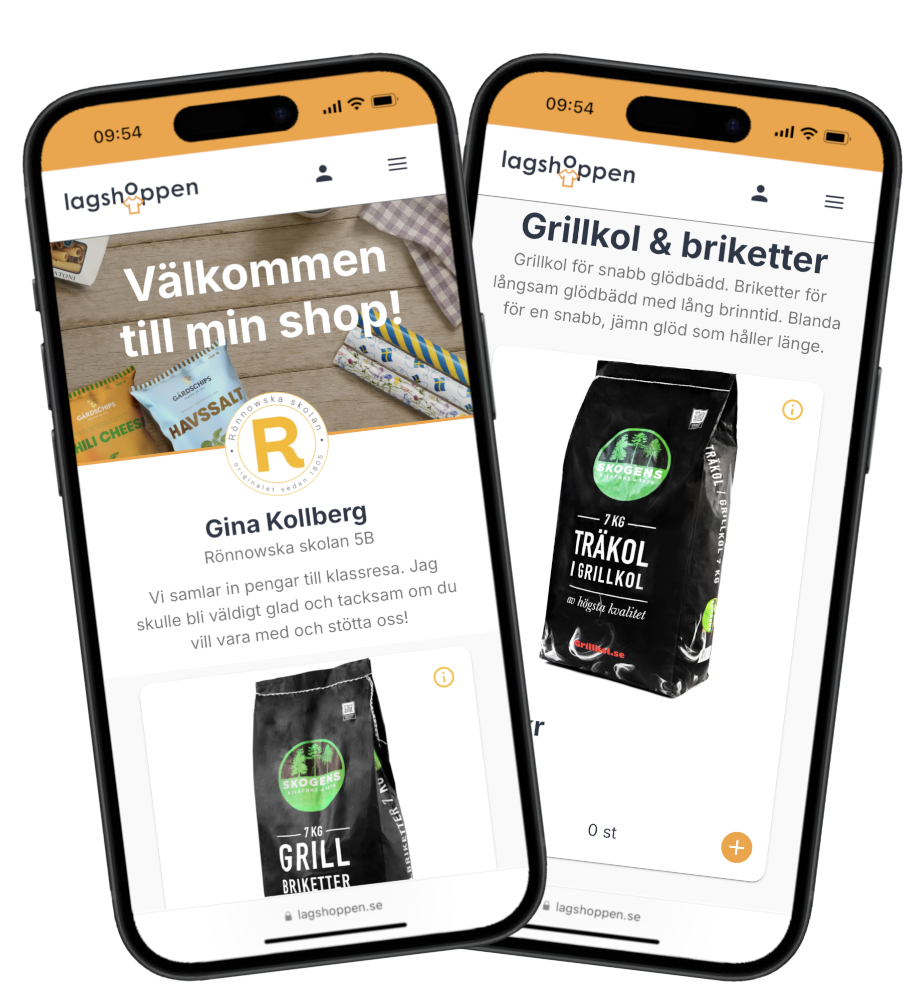 Sälj grillkol med klassen