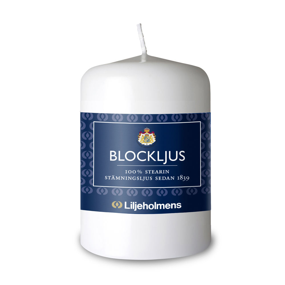 Blockljus Vit