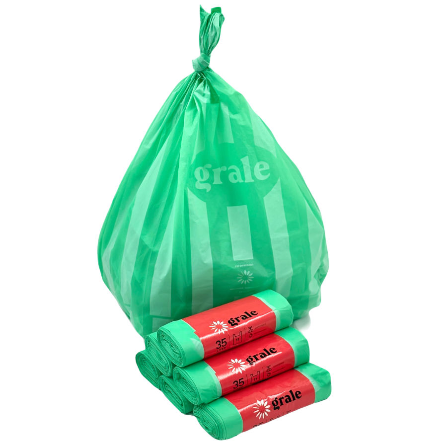 Avfallspåse med handtag