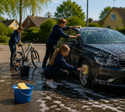 Biltvätt med klassen