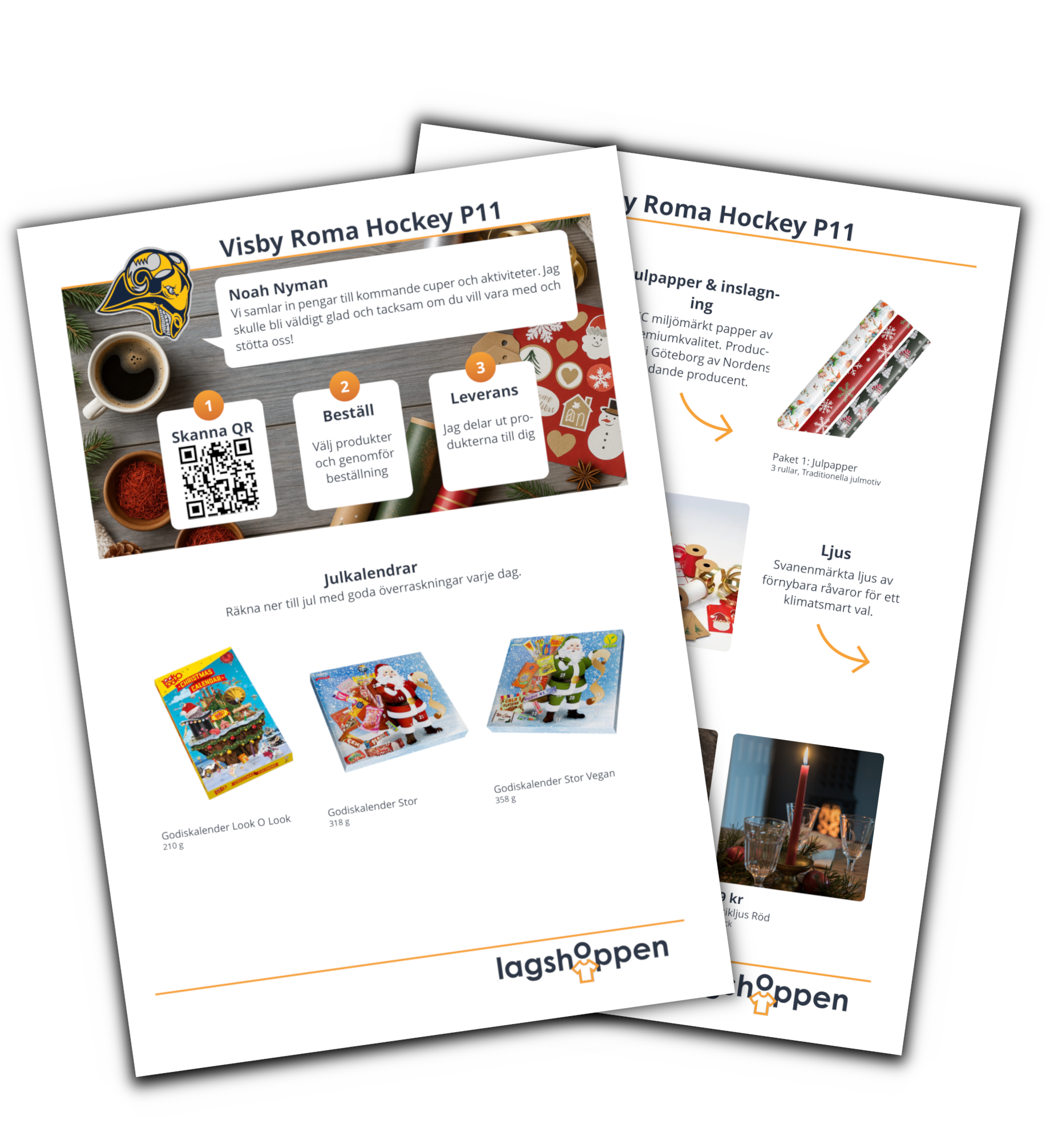 Ett säljblad och en mobiltelefon som visar hur enkelt det är att tjäna pengar