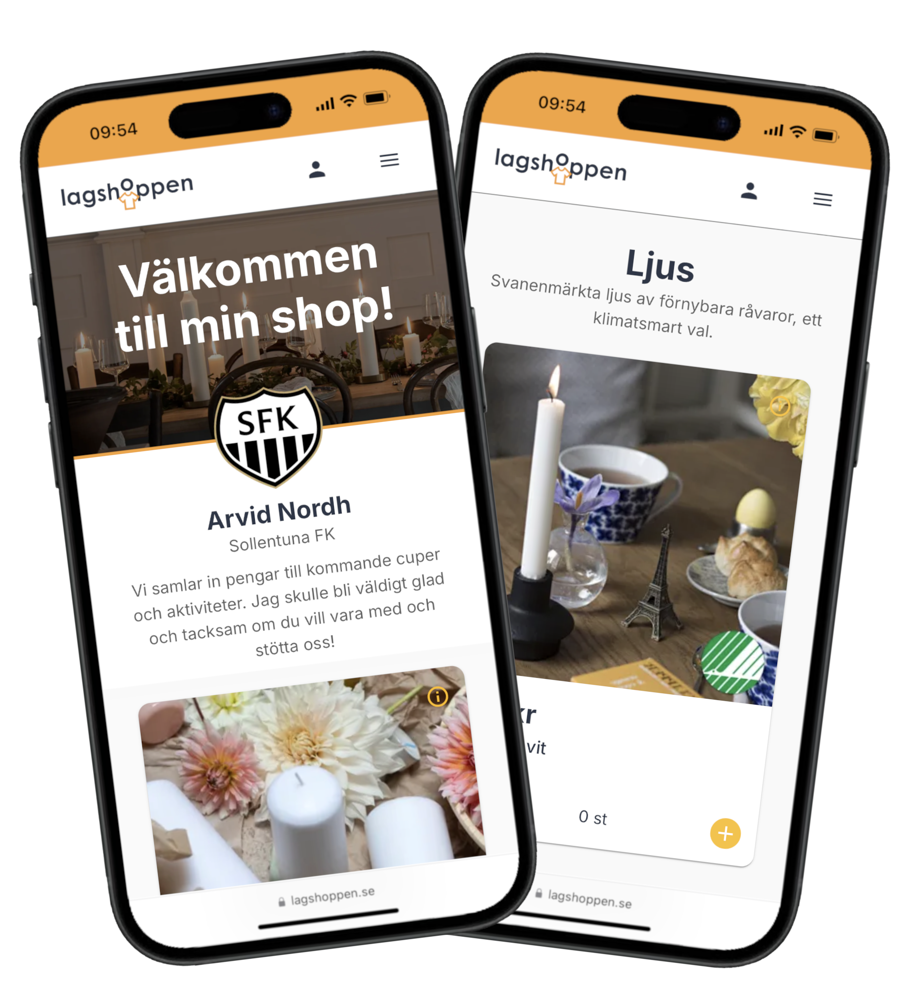 Sälja ljus med klassen, laget eller föreningen