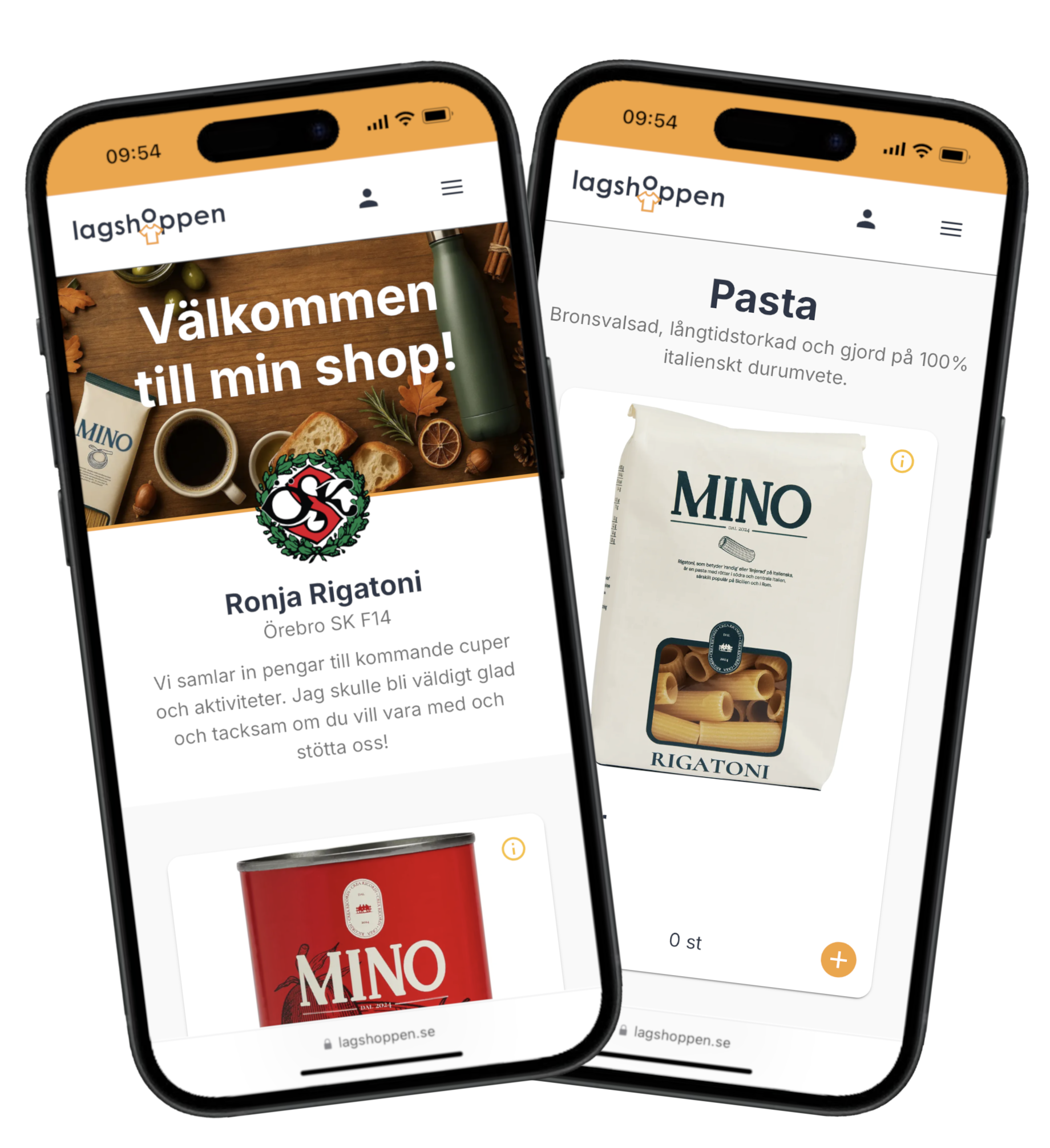 Sälja pasta med klassen