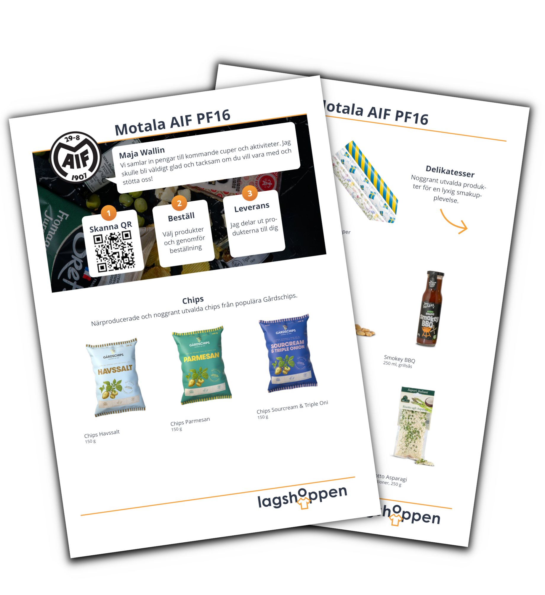 Ett säljblad och en mobiltelefon som visar hur enkelt det är att tjäna pengar inför påsk