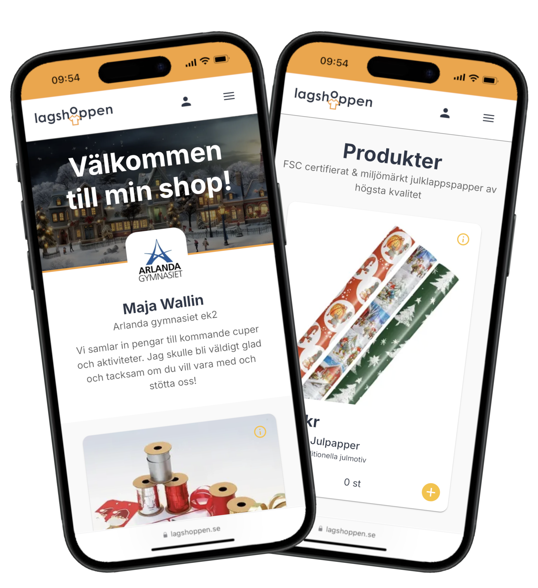 Sälja julpapper med klassen, laget eller föreningen