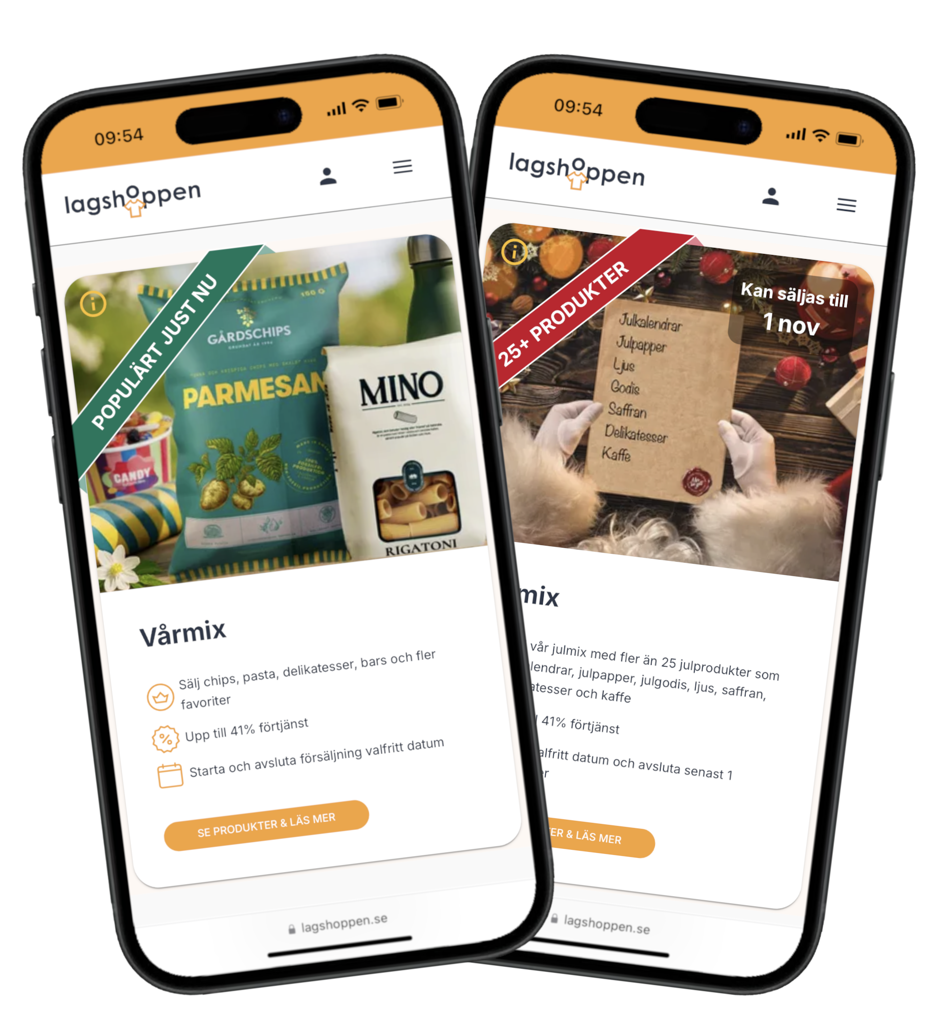 Två populära sortiment att sälja med klassen