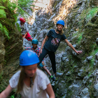 Klättring i ravinen